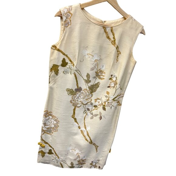 Hawaiian Casuals Stan Hicks Made in Honolulu Vintage 60's Raw Silk Floral shift - Picture 13 of 13